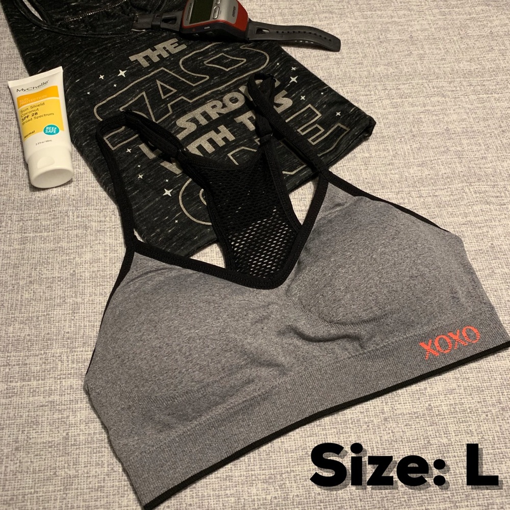Gray & Black Seamless Comfort Wireless Bra